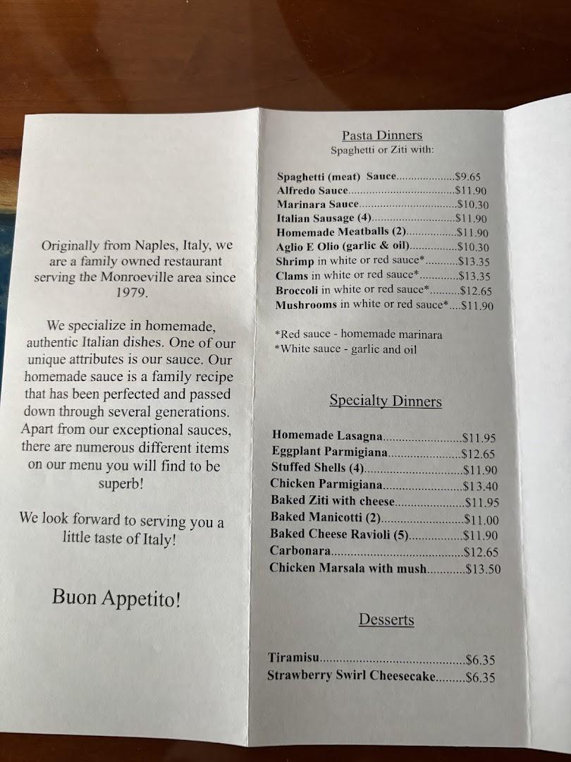 Napoli Pizza Menu image 4