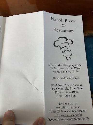 Napoli Pizza Menu image 9